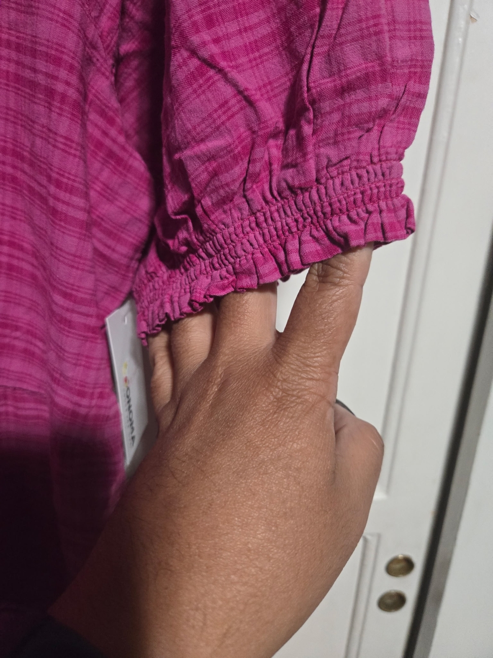 NWT Sonoma Fuchsia Tiered Peasant Dress Size XXL - Picture 4 of 6